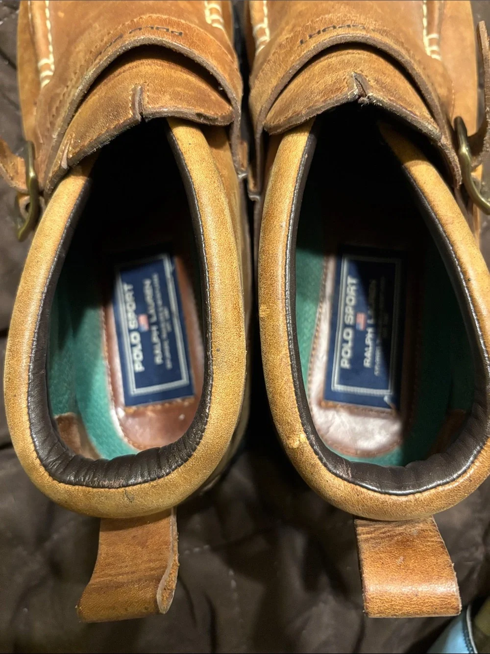 Polo by Ralph Lauren Tan Leather Slip-Ons